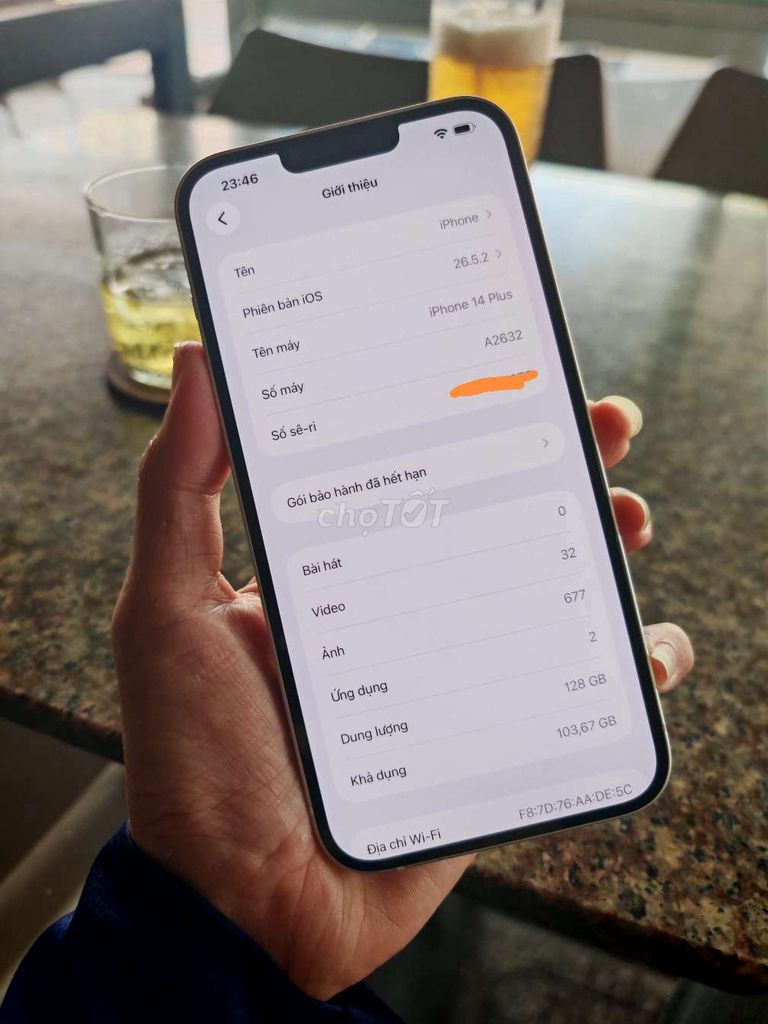 Apple iPhone 14 Plus 128GB Trắng Đã qua sử dụng. Mua bán Điện thoại tại Quận Ninh Kiều Cần Thơ được đăng bởi Gọi Số Trên Ảnh hình 1