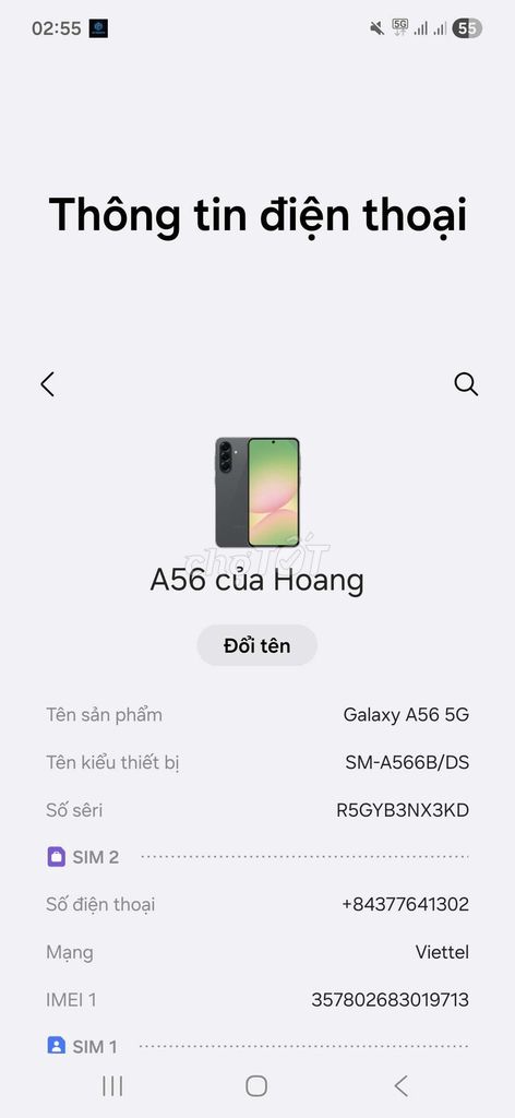 kẹt bán hay gl Samsung Galaxy A56 5G 8GB/128GB. Mua bán Điện thoại tại Quận Bình Tân Tp Hồ Chí Minh được đăng bởi Kennn hình 1