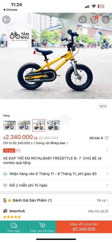 Xe đạp royal trẻ em bánh 14inch