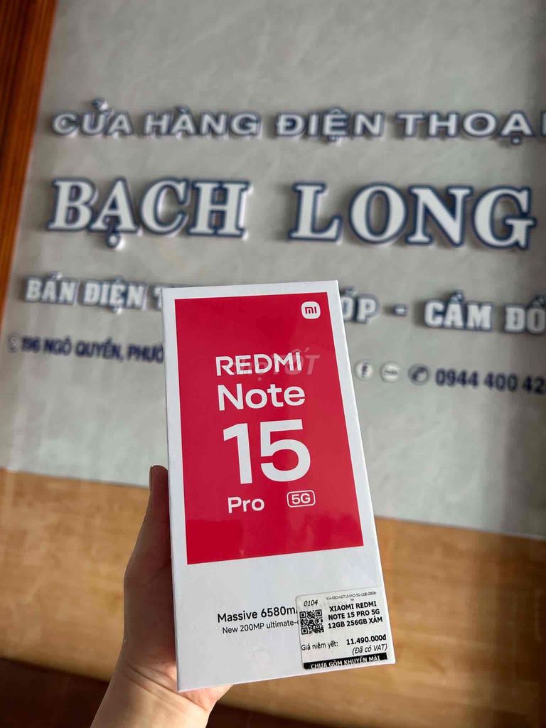 Xiaomi Redmi Note 15 Pro 5G 12GB/256GB Xám. Mua bán Điện thoại tại Thành phố Cà Mau Cà Mau được đăng bởi BẠCH LONG hình 1