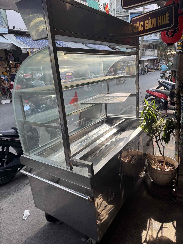 Xe đẩy bán hàng hâm bằng điện đa năng Inox 304. Mua bán Đồ chuyên dụng, Giống nuôi trồng tại Quận 12 Tp Hồ Chí Minh được đăng bởi Thien Cat hình 1