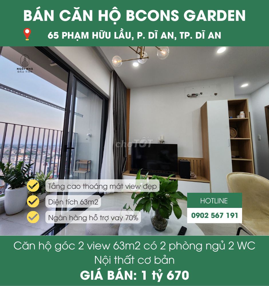 Xem nhà 24/7 - Mr. Bách chuyên bán CC Bcons Garden với mức giá hấp dẫn