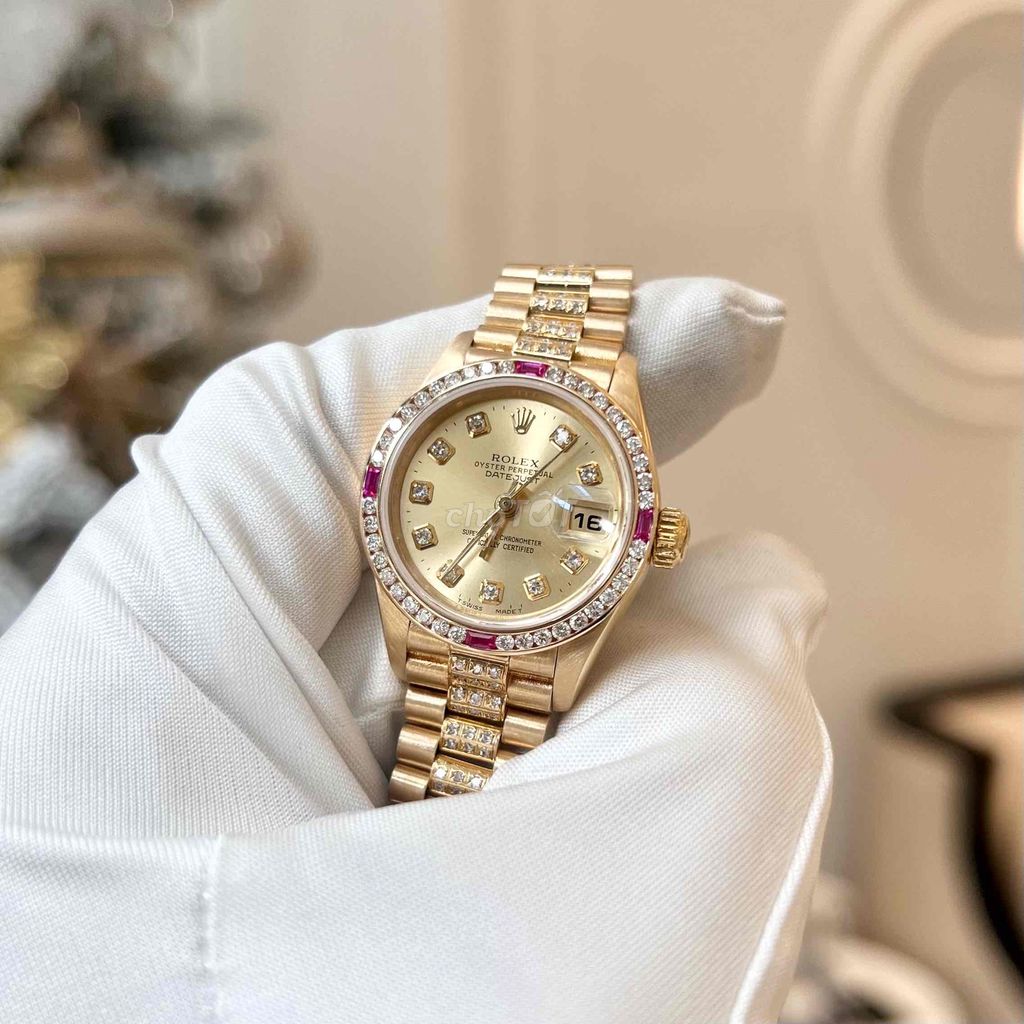 Rolex Lady Datejust Vàng Khối 26mm