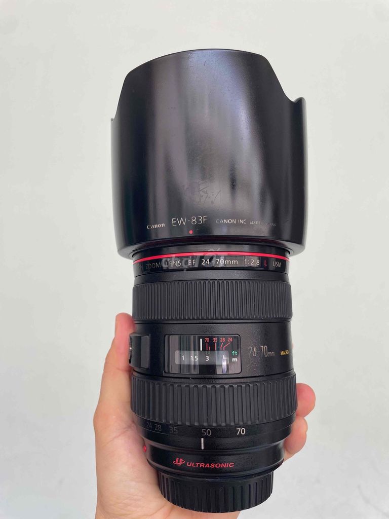 Ống kính Canon 24-70mm f2.8 L Đen. Mua bán Máy ảnh, Máy quay tại Quận 3 Tp Hồ Chí Minh được đăng bởi huonglan Nguyễn  hình 1