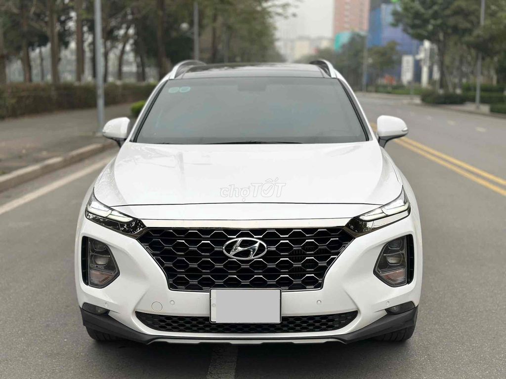 Hyundai Santa Fe 2020 2.2L Premium Trắng Full Dầu