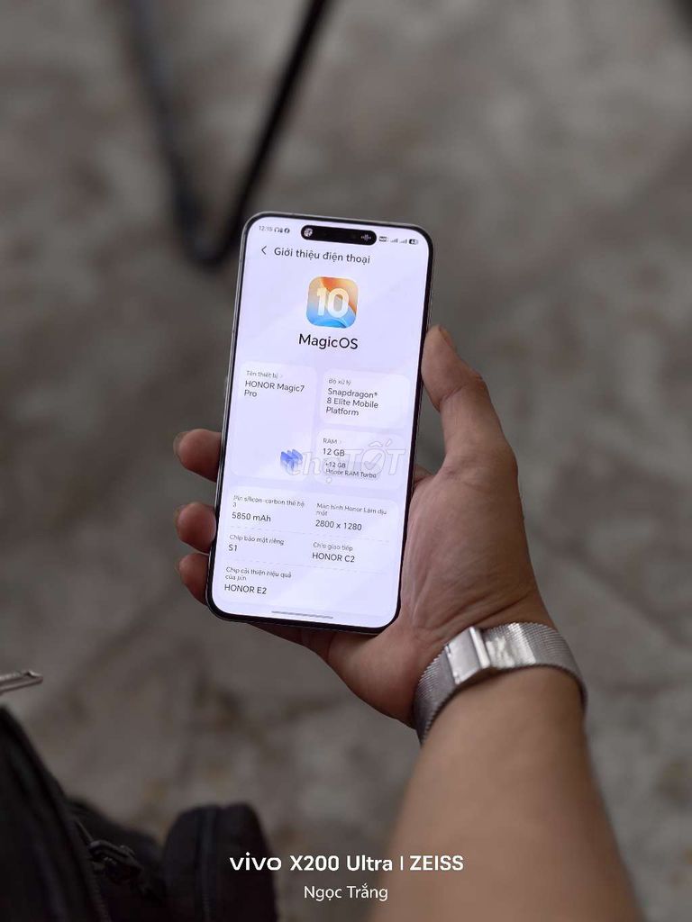 Honor Magic 7 Pro 12GB 512GB Bạc 99%. Mua bán Điện thoại tại Quận 10 Tp Hồ Chí Minh được đăng bởi Trắng hình 1
