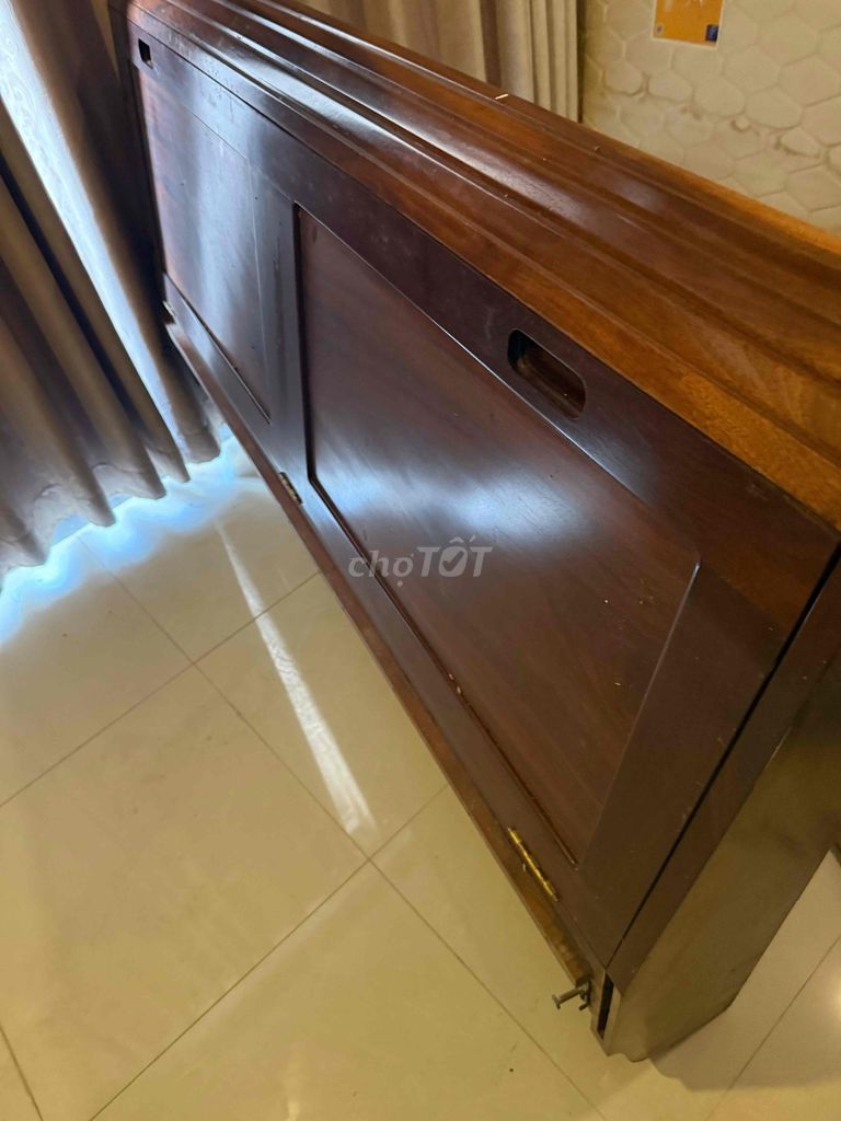 Giường Gỗ Gõ 1m6x2m1 Còn mới. Mua bán Giường, chăn ga gối nệm tại Thành phố Huế Thừa Thiên Huế được đăng bởi Giang Trí Đức hình 1