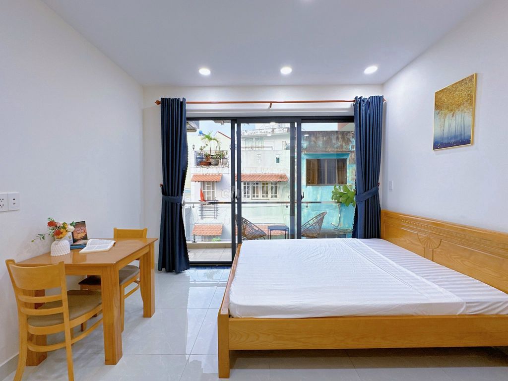 Căn hộ mini studio ban công 35m2 full NT tại Nguyễn Văn Đậu Bình Thạnh