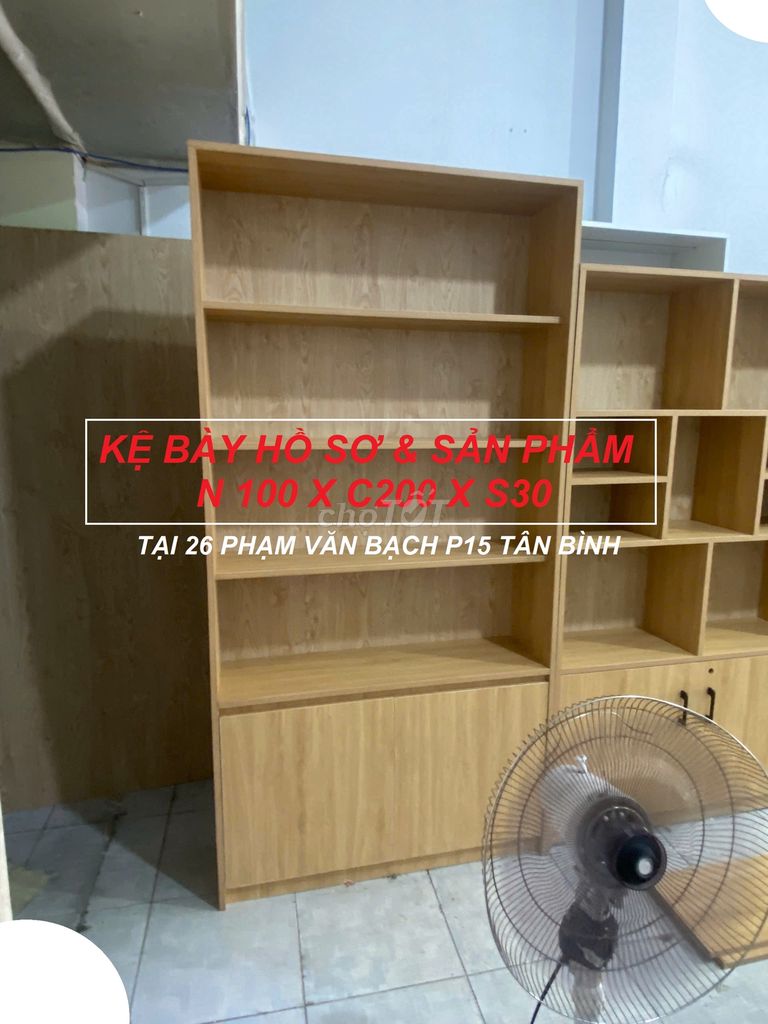 KỆ TRƯNG BÀY 1M X 2M - MDF - DÀY 17MM