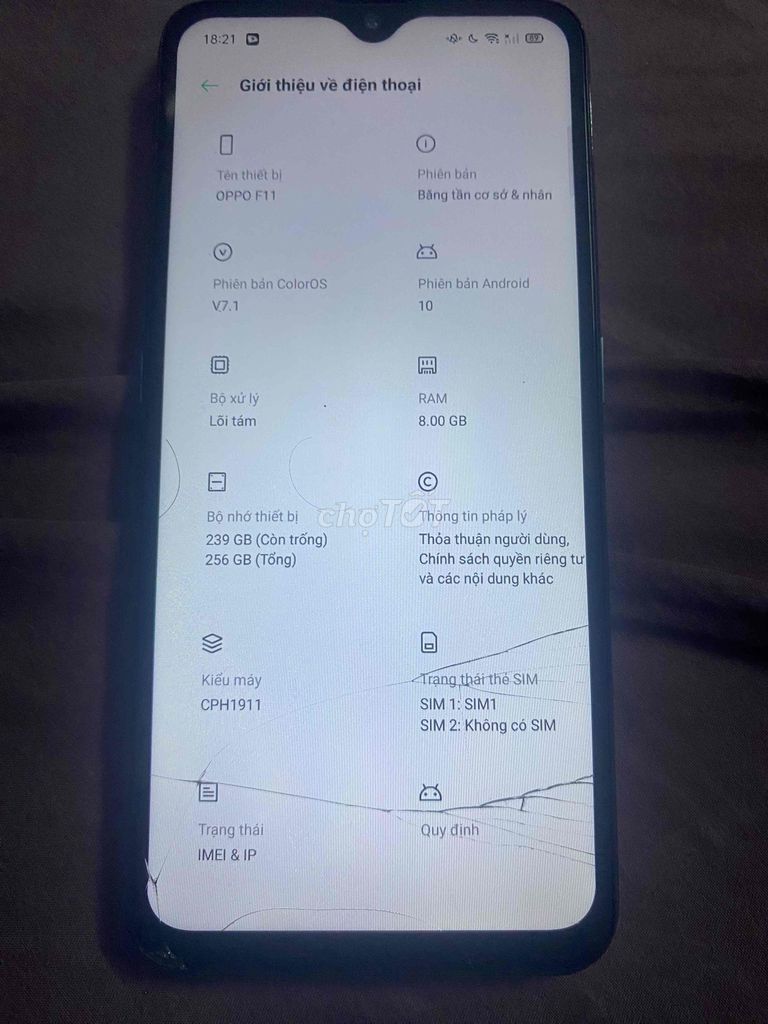 OPPO F11 256GB Đen Android 10. Mua bán Điện thoại tại Thành phố Biên Hòa Đồng Nai được đăng bởi D. Phướcc hình 1