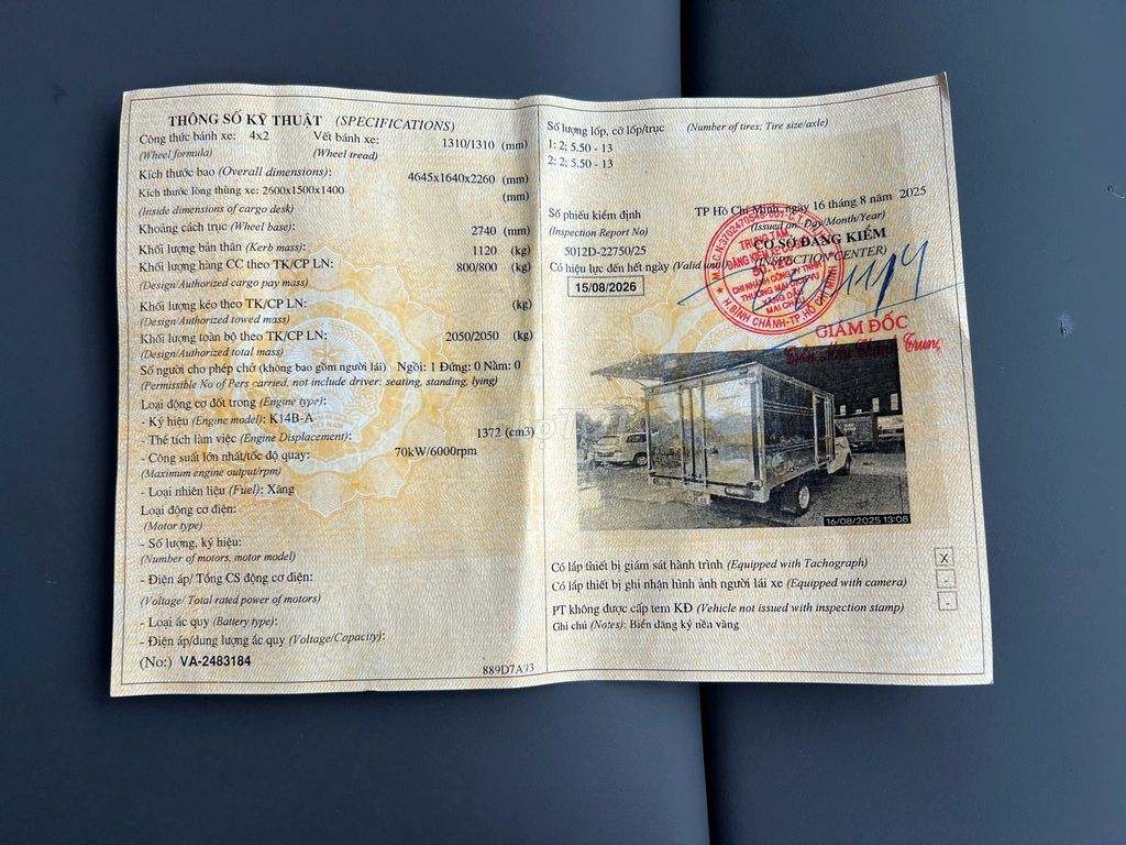 Bán gấp Thaco đầu dài 800kg zin đời 2021 cty XHĐ. Mua bán Xe tải, xe ben tại Thành phố Dĩ An Bình Dương được đăng bởi Ngọc Linh hình 6