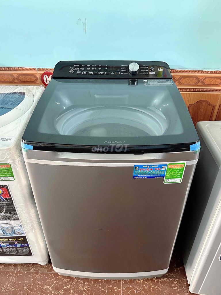 Máy giặt Aqua 12kg Xám. Mua bán Máy giặt tại Thành phố Buôn Ma Thuột Đắk Lắk được đăng bởi Tuấn tú hình 1
