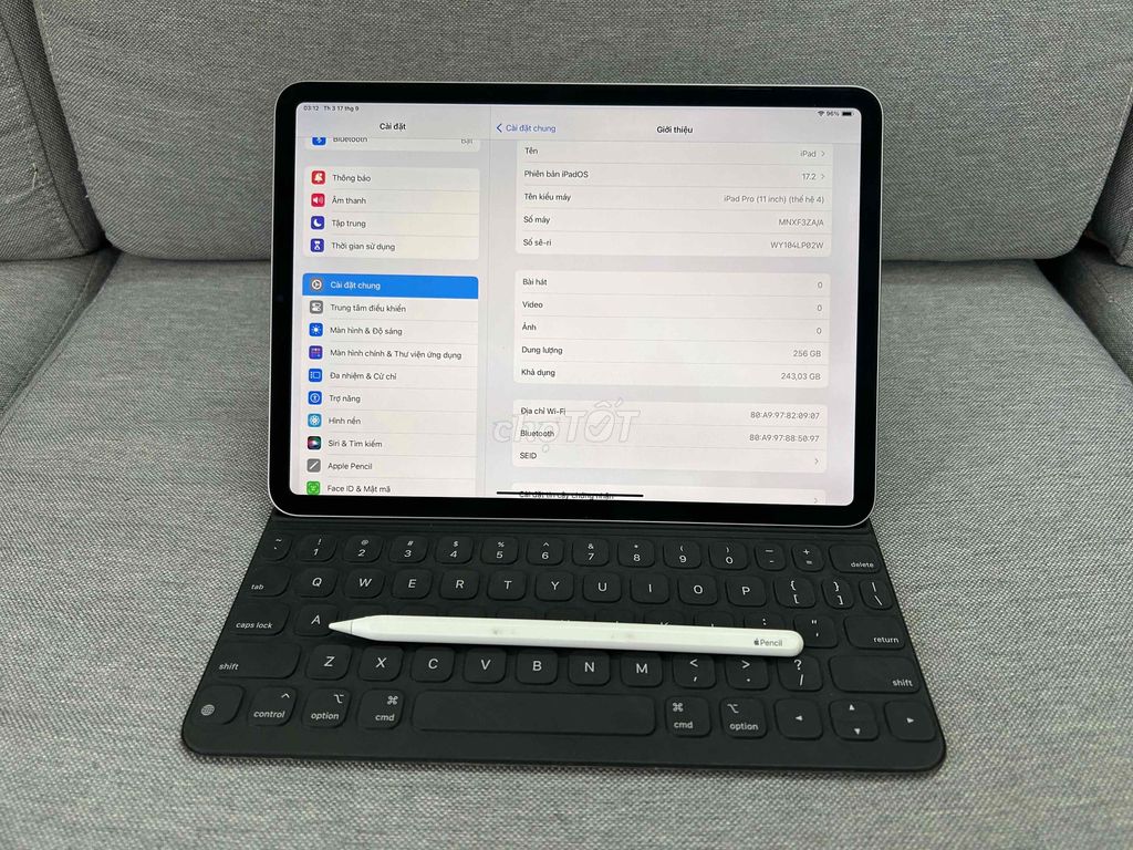 iPad Pro 11in M2 256G .Còn BH 2/2025 chính hãng ZA