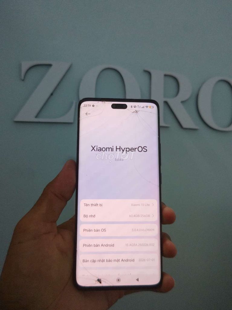 Xiaomi 13 Lite 256GB Đen Lưng nứt. Mua bán Điện thoại tại Thành phố Sóc Trăng Sóc Trăng được đăng bởi ZORO CHUYÊN SỌC hình 1