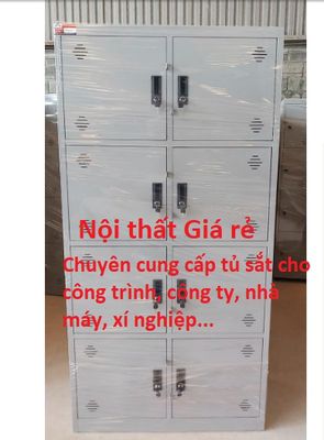 Tủ sắt hồ sơ văn phòng 8 cánh - sơn tĩnh điện RẺ