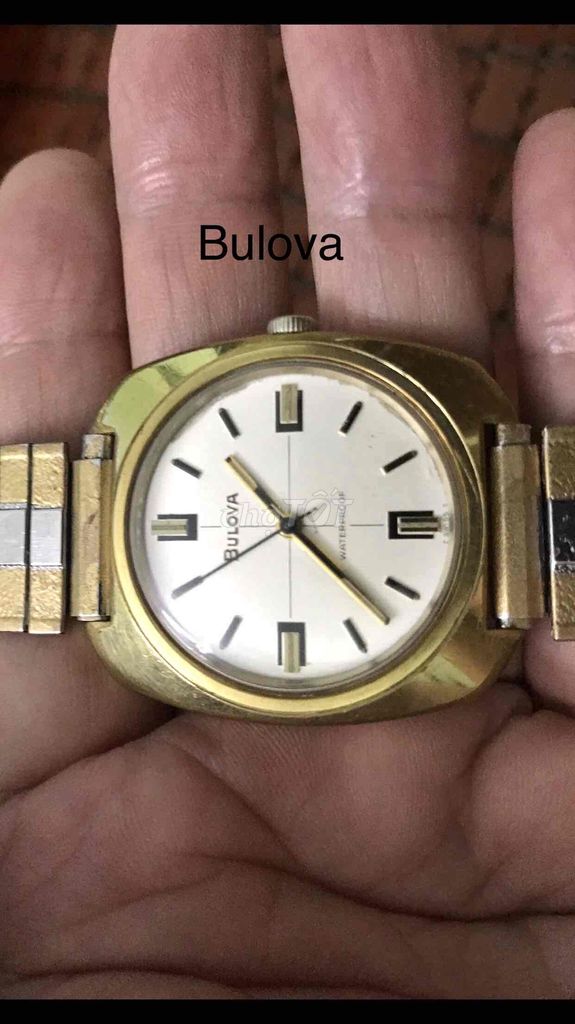 Đồng hồ Bulova Thuỵ sỹ cổ mạ vàng