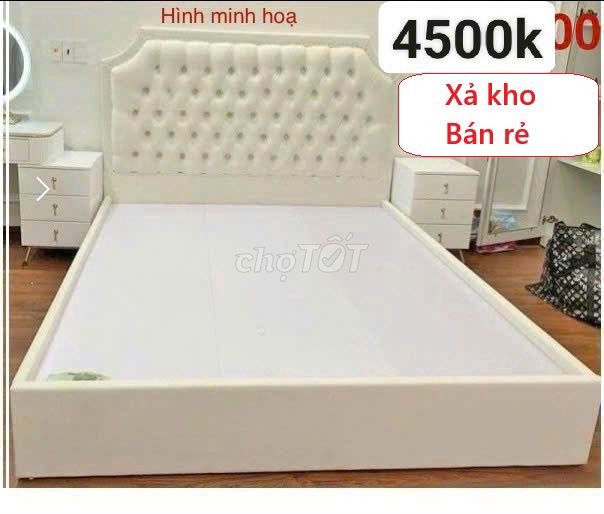 Giường ngủ tân cổ điển bọc nệm cao cấp sang trọng. Mua bán Giường, chăn ga gối nệm tại Quận Gò Vấp Tp Hồ Chí Minh được đăng bởi PHÚ NHÀN NỘI THẤT THANH LÝ SÀI GÒN hình 1