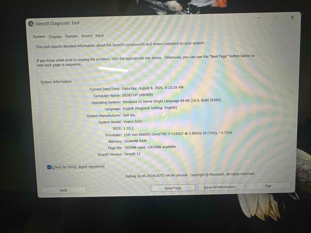 Dell Vostro 5502 i7 16GB/512GB Like New. Mua bán Laptop tại Quận Cầu Giấy Hà Nội được đăng bởi le hieu hình 1