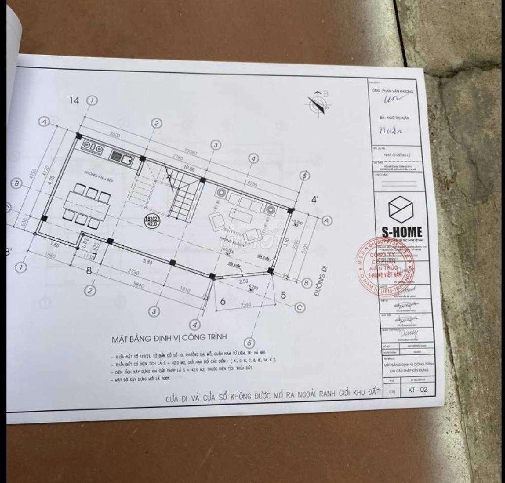 BÁN NHÀ NGỌC TRỤC ĐẠI MỖ N.T.LIÊM LÔ GÓC 45M 5.8TY Ô TÔ CÁCH NHÀ 10M