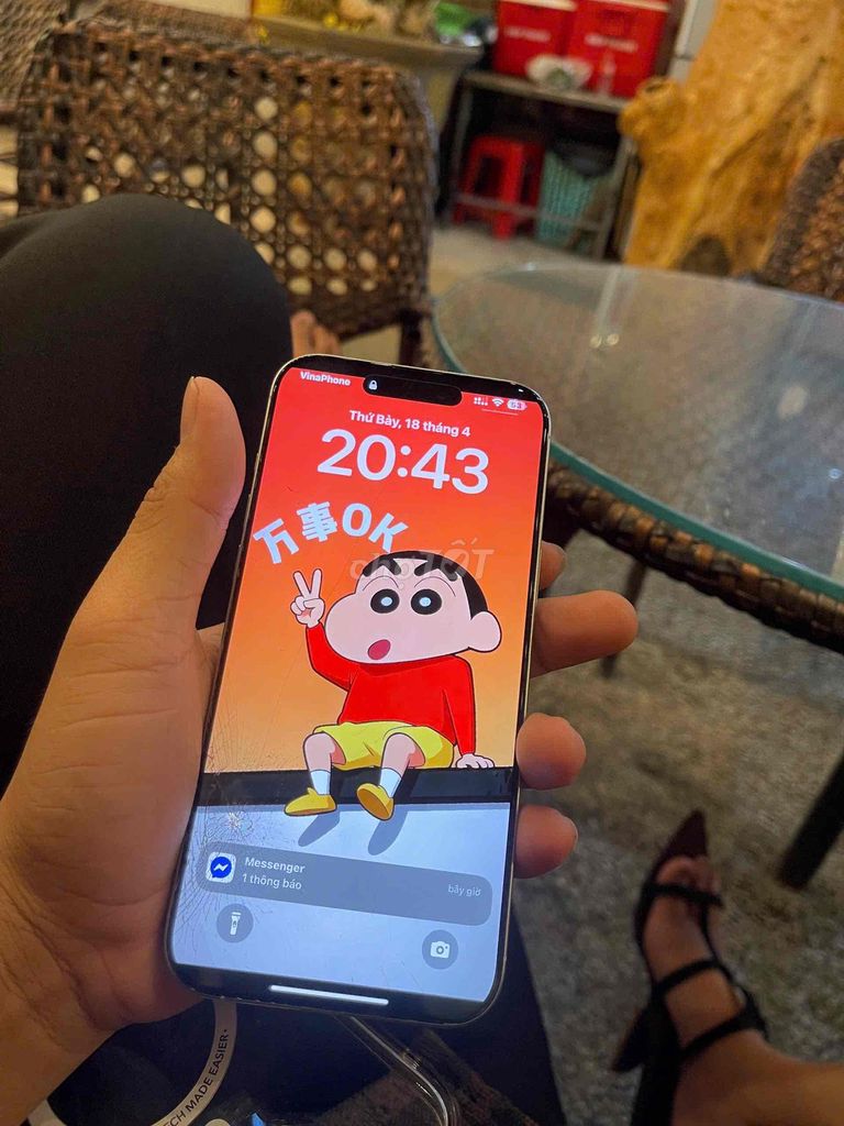 Apple iPhone 16 Pro Max Trắng Cấn bể. Mua bán Điện thoại tại Thành phố Vũng Tàu Bà Rịa - Vũng Tàu được đăng bởi acouter hình 1
