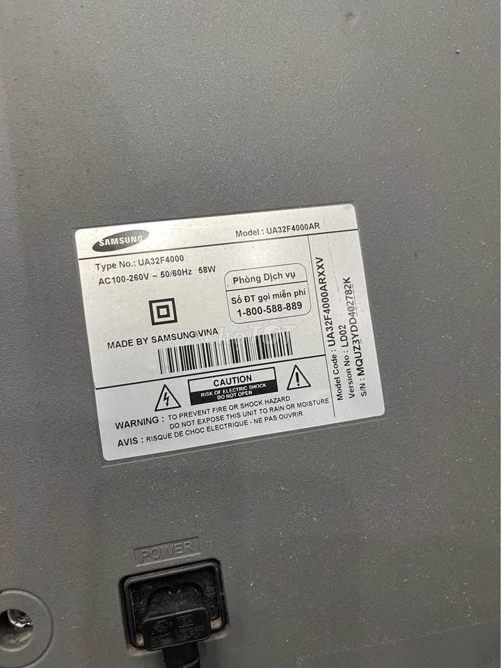 bán Tivi Samsung UA32F4000AR không mạng . Mua bán Tivi, Âm thanh tại Thành phố Qui Nhơn Bình Định được đăng bởi thảo hình 1