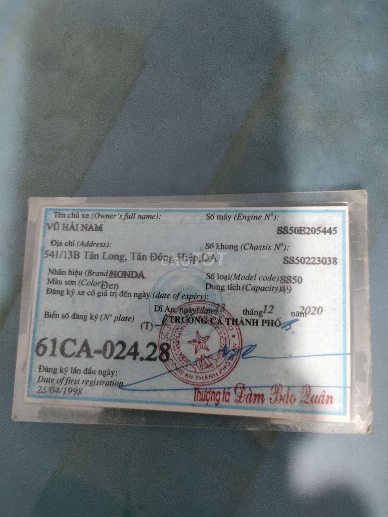 Honda 67 50cc màu Đen. Mua bán Xe máy tại Thành phố Dĩ An Bình Dương được đăng bởi Vu hai nam hình 7