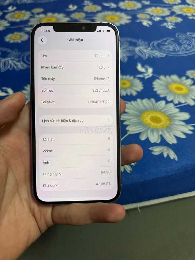 Apple iPhone 12 64GB Tím 95%. Mua bán Điện thoại tại Quận 1 Tp Hồ Chí Minh được đăng bởi Hội Đồ Điện Tử hình 1