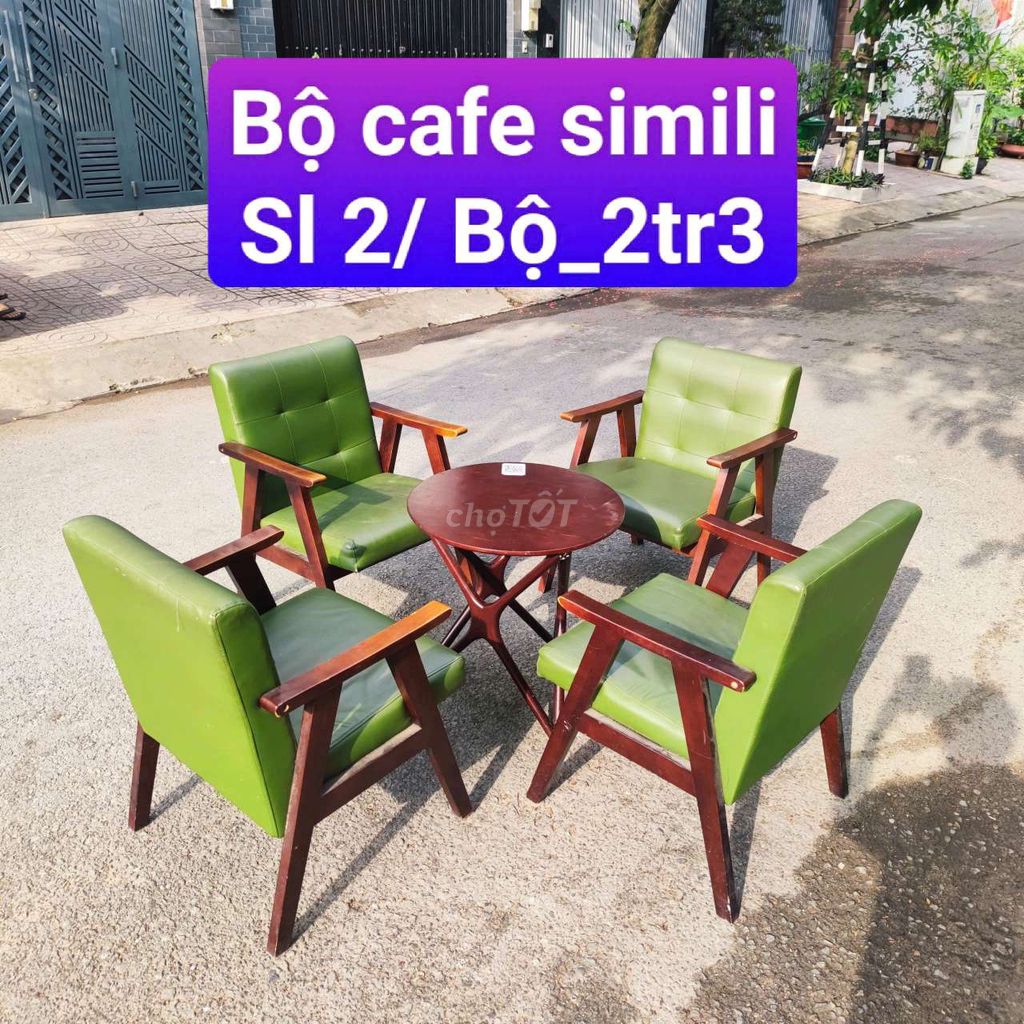 Bàn ghế cafe gỗ hiện đại. Mua bán Bàn ghế tại Quận Bình Thạnh Tp Hồ Chí Minh được đăng bởi Kho Thanh Lý Phú Nhàn hình 1