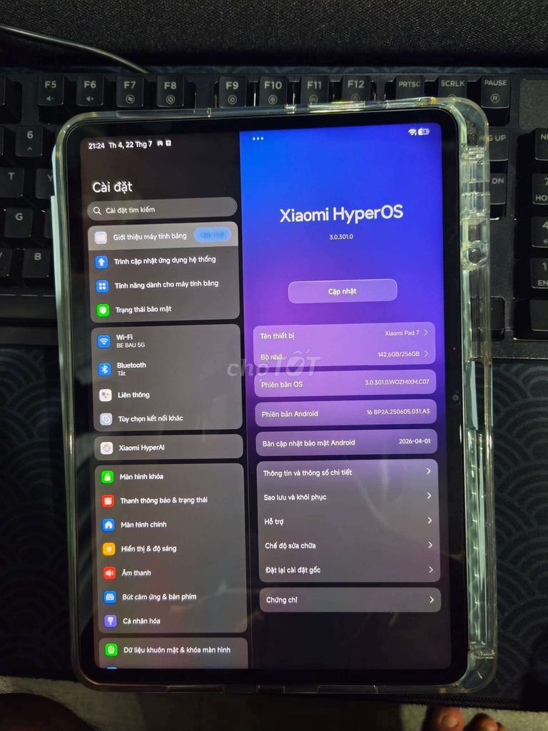 Xiaomi Mi Pad 7 8GB/256GB Xám. Mua bán Máy tính bảng tại Huyện Bình Chánh Tp Hồ Chí Minh được đăng bởi Thanh Vinh hình 1