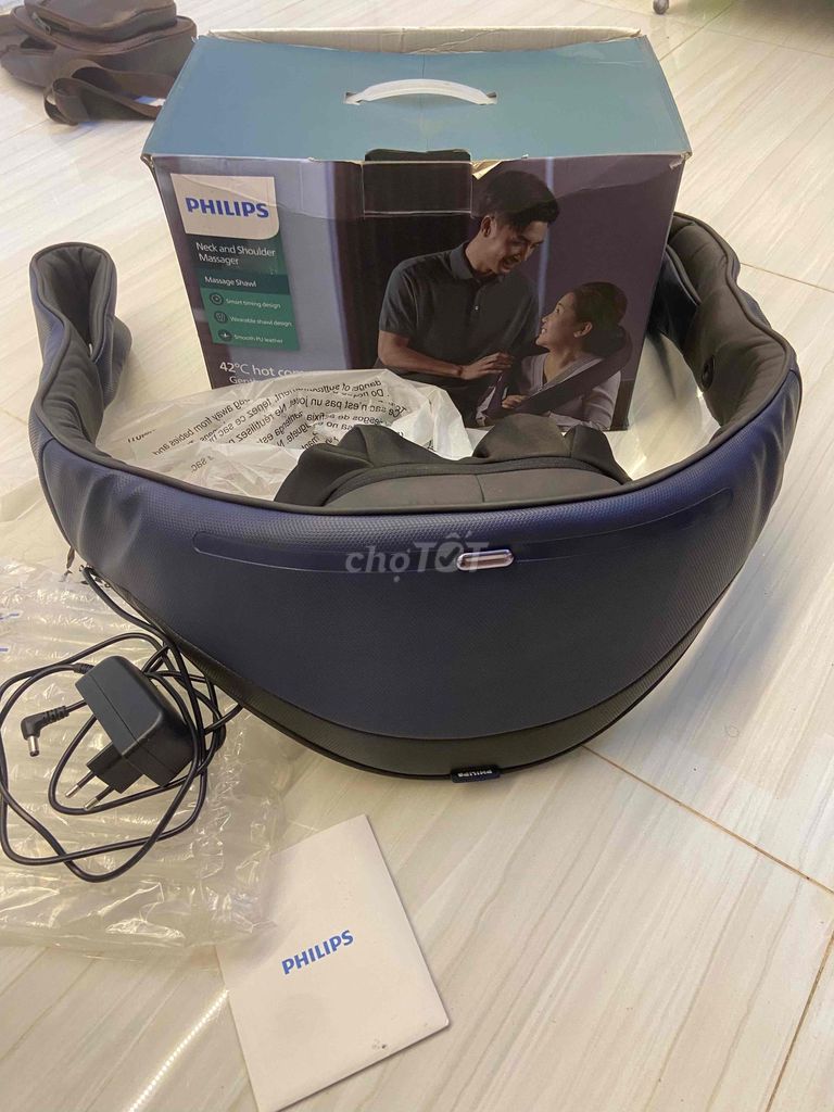 Đai massage cổ vai gáy Philips PPM3521 Xám đen. Mua bán Nội thất, đồ gia dụng khác tại Quận 12 Tp Hồ Chí Minh được đăng bởi Panasonic  Gia Dụng Chính Hãng TB hình 1