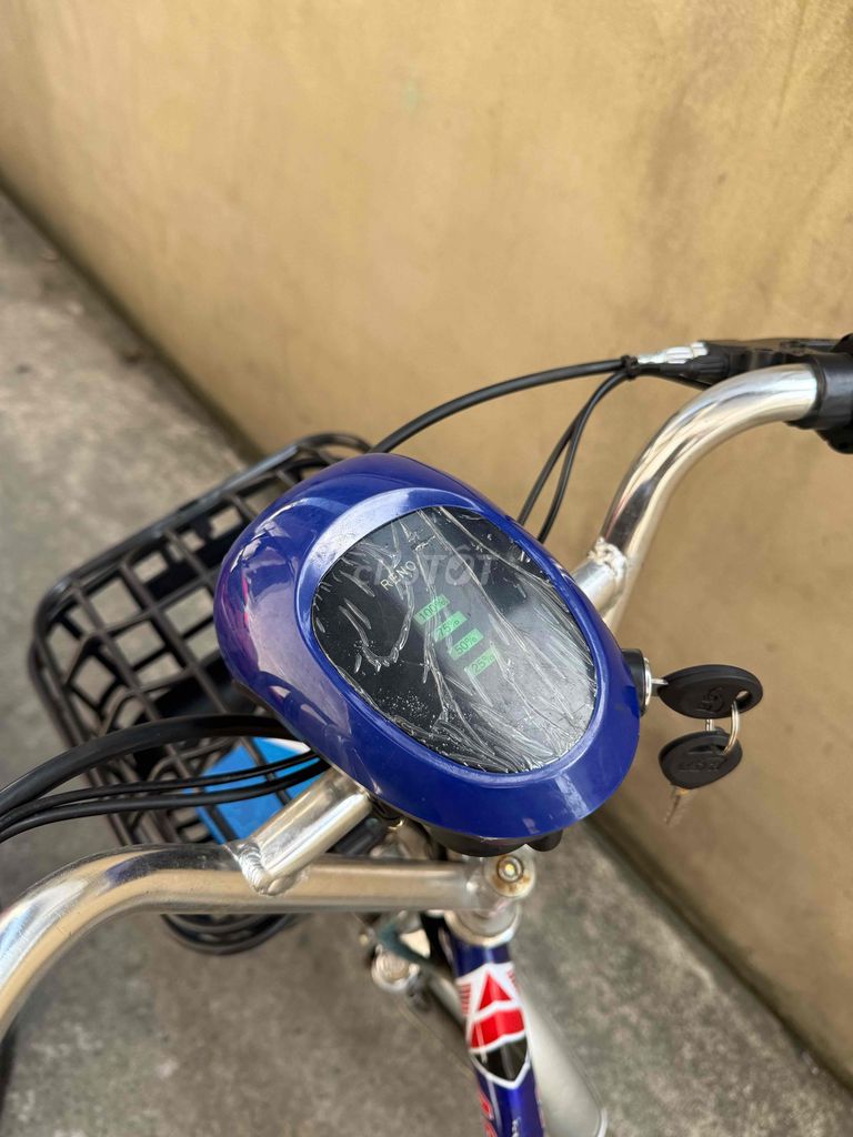 Xe đạp điện Asama màu Xanh dương. Mua bán Xe điện tại Huyện Hóc Môn Tp Hồ Chí Minh được đăng bởi Lesơn hình 3