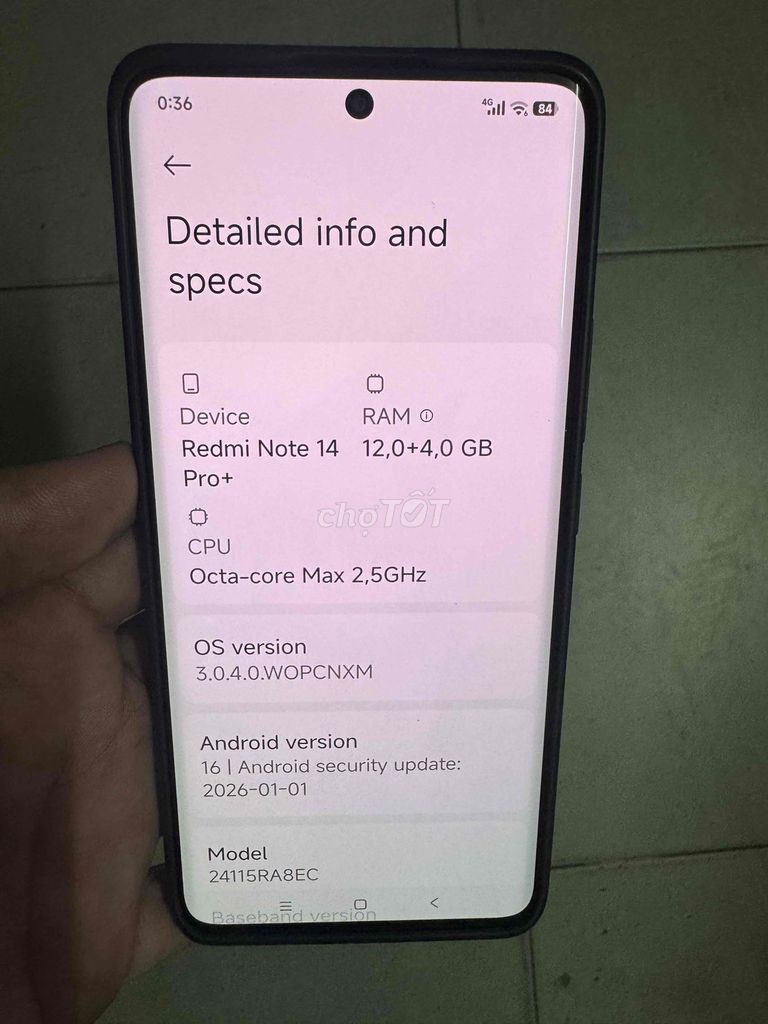 Xiaomi Redmi Note 14 Pro+ 256GB Đen. Mua bán Điện thoại tại Quận 5 Tp Hồ Chí Minh được đăng bởi Tên chưa cung cấp hình 1