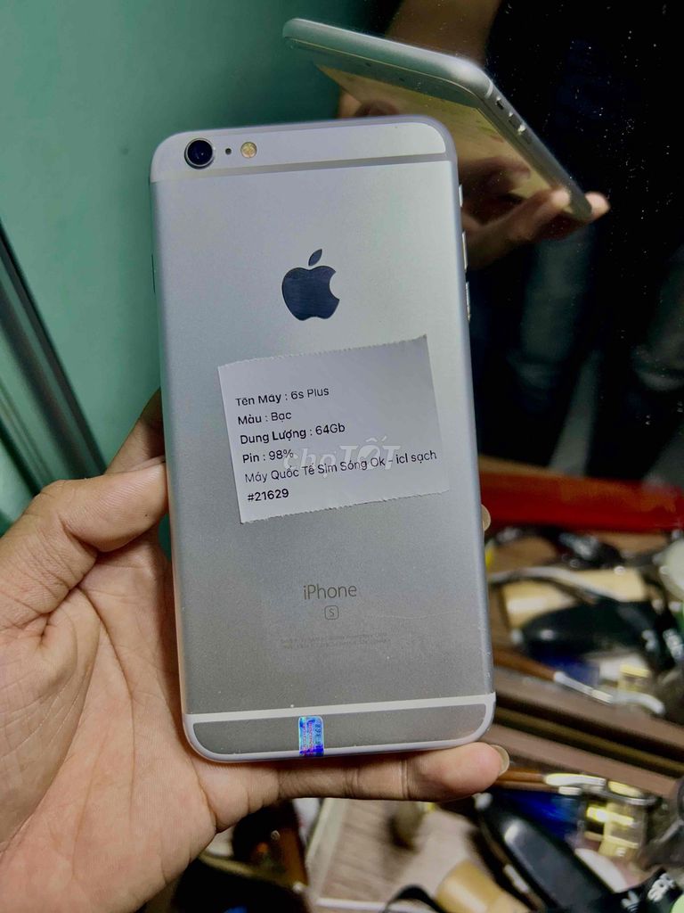 Apple iPhone 6s Plus 64GB Bạc pin 98%. Mua bán Điện thoại tại Huyện Hòa Bình Bạc Liêu được đăng bởi Cu Nguyen Loc hình 1