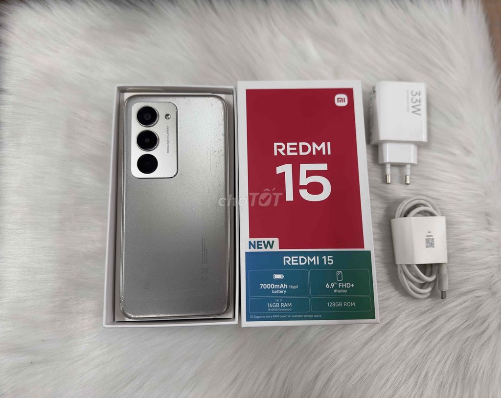 Xiaomi Redmi 15 8GB/128GB Pin 7000 BH 27/10/2027. Mua bán Điện thoại tại Quận Ninh Kiều Cần Thơ được đăng bởi ĐIỆN THOẠI GIÁ TỐT UY TÍN  hình 1