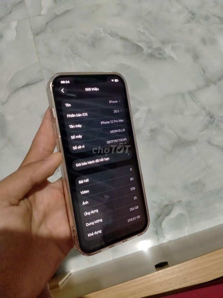 Apple iPhone 12 Pro Max 256GB 95%. Mua bán Điện thoại tại Huyện Đức Linh Bình Thuận được đăng bởi Hiên Phạm Thị hình 1