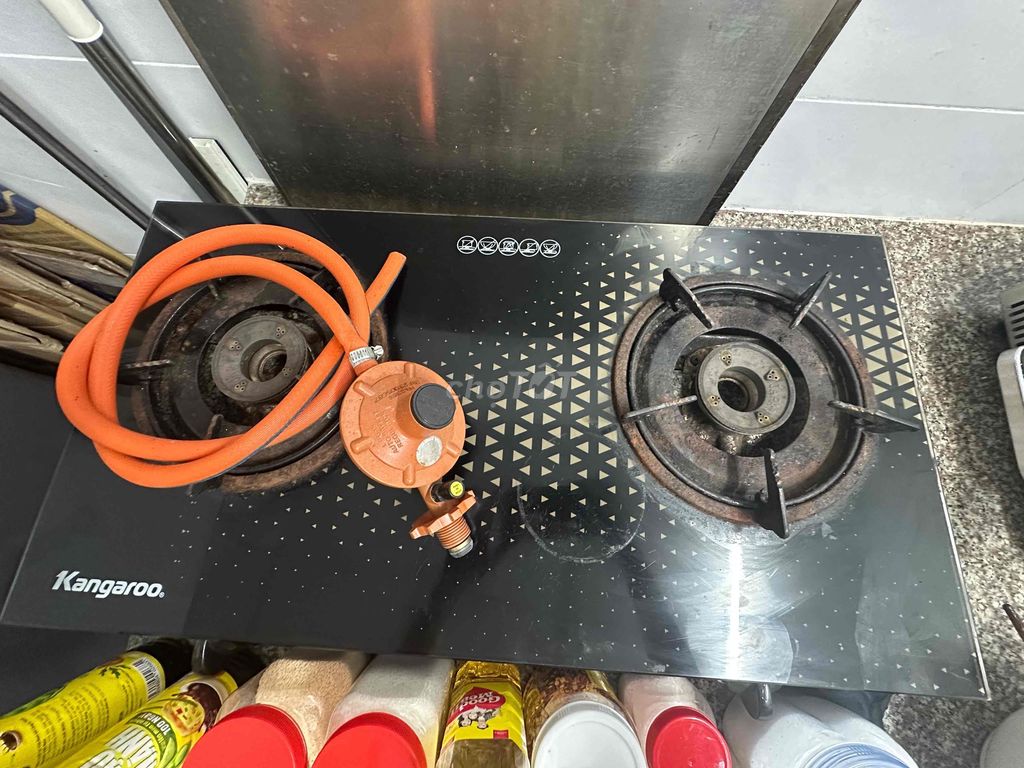 Bếp ga đôi Kangaroo Đen 2 lò. Mua bán Bếp, lò, đồ điện nhà bếp tại Huyện Bình Chánh Tp Hồ Chí Minh được đăng bởi Thương Phan hình 1