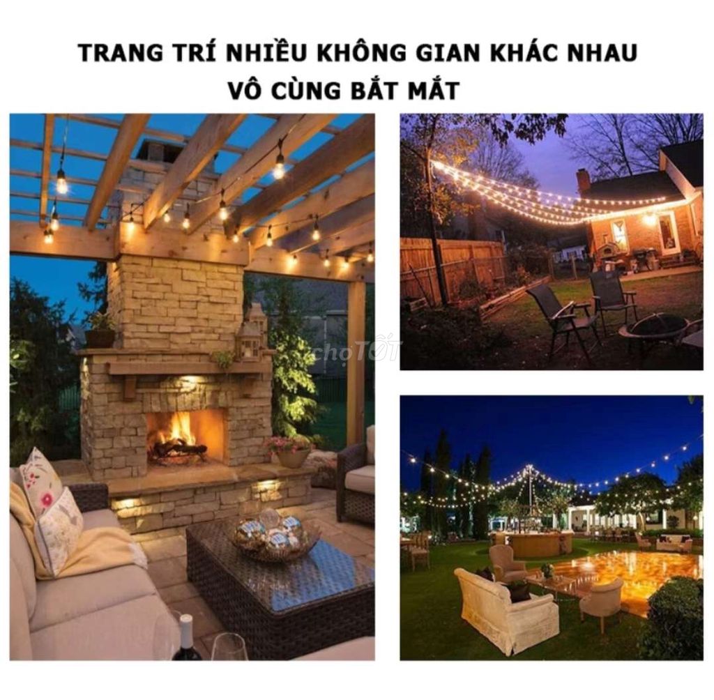 Combo 5 bóng led bulb 3w kín nước ( trắng, vàng )