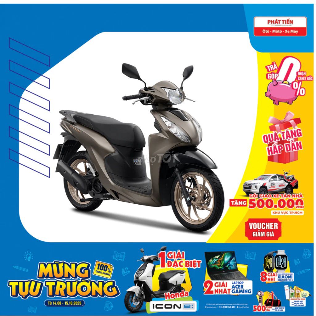 HONDA VISION BẢN ĐẶC BIỆT 2025 - ƯU ĐÃI HẤP DẪN. Mua bán Xe máy tại Quận 5 Tp Hồ Chí Minh được đăng bởi Head Phát Tiến hình 6