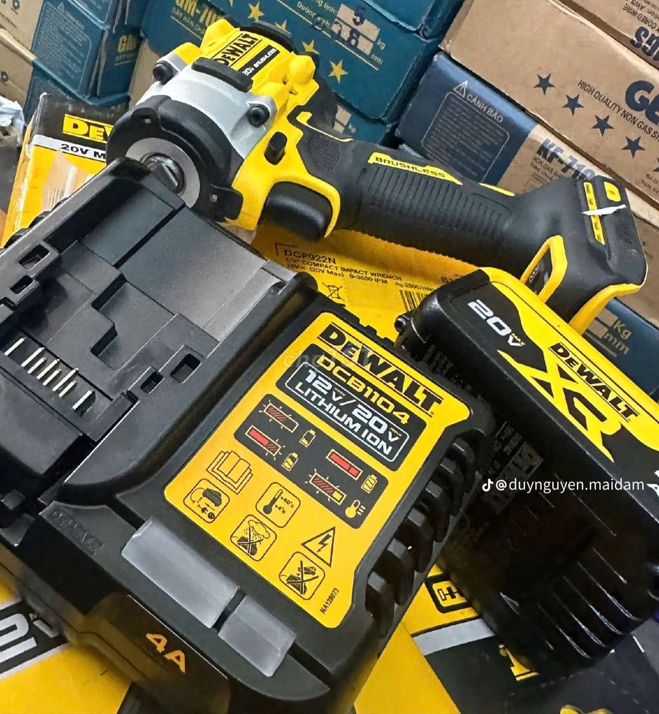 Dewalt DCF922N Máy siết bu lông Vàng đen. Mua bán Đồ chuyên dụng, Giống nuôi trồng tại Huyện Châu Thành Hậu Giang được đăng bởi Duy Nguyễn Cái Răng hình 1