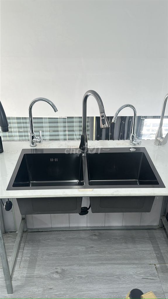 CHẬU CHÉN INOX 304 NANO ĐEN 2 HỘC (THANH LÝ). Mua bán Thiết bị vệ sinh, nhà tắm tại Huyện Hóc Môn Tp Hồ Chí Minh được đăng bởi Thiết bị vệ sinh hình 1