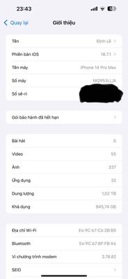 máy zin 100% bao test pin 84 đẹp 99%