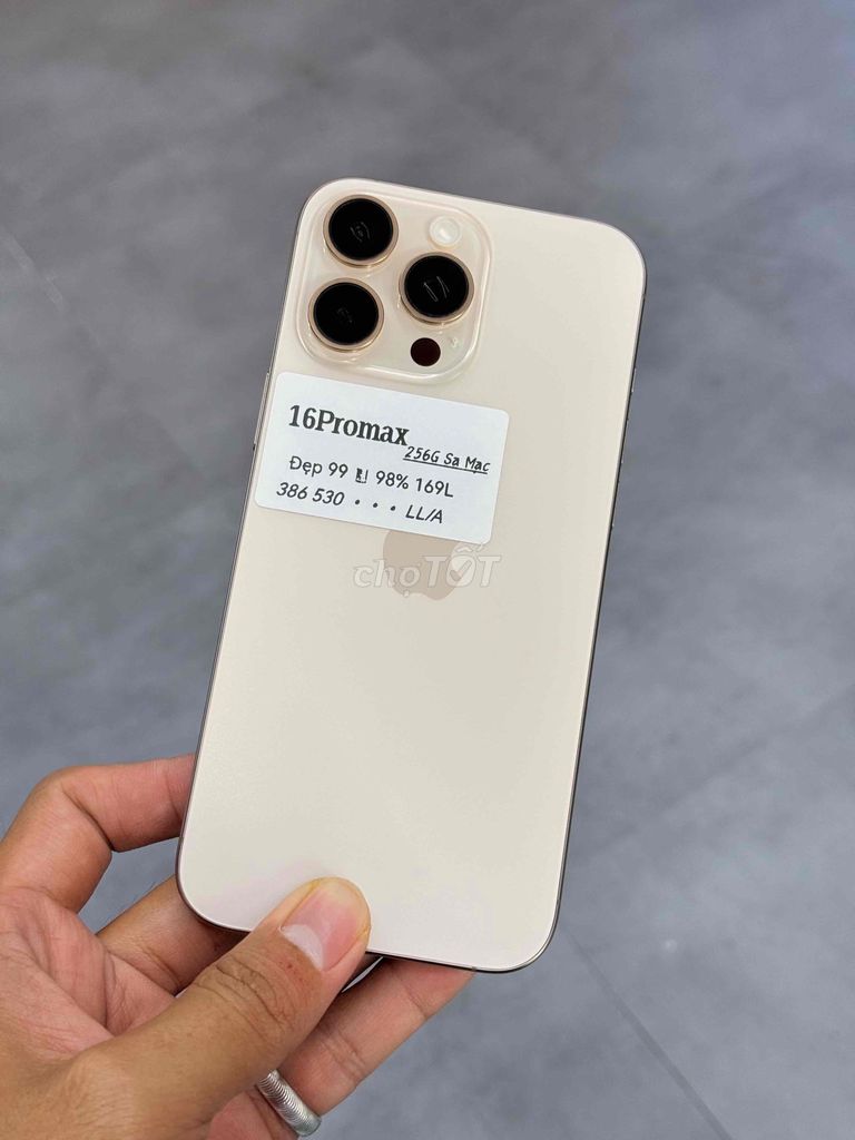 Apple iPhone 16 Pro Max 256GB Vàng. Mua bán Điện thoại tại Quận Ninh Kiều Cần Thơ được đăng bởi DUY IPHONE  hình 1