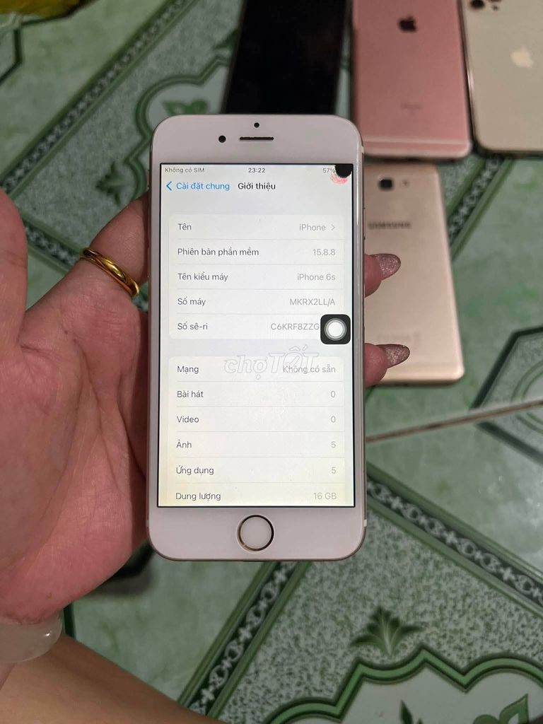 Apple iPhone 6s 16GB Vàng hồng Like New. Mua bán Điện thoại tại Quận 10 Tp Hồ Chí Minh được đăng bởi Hội Đồ Điện Tử hình 1