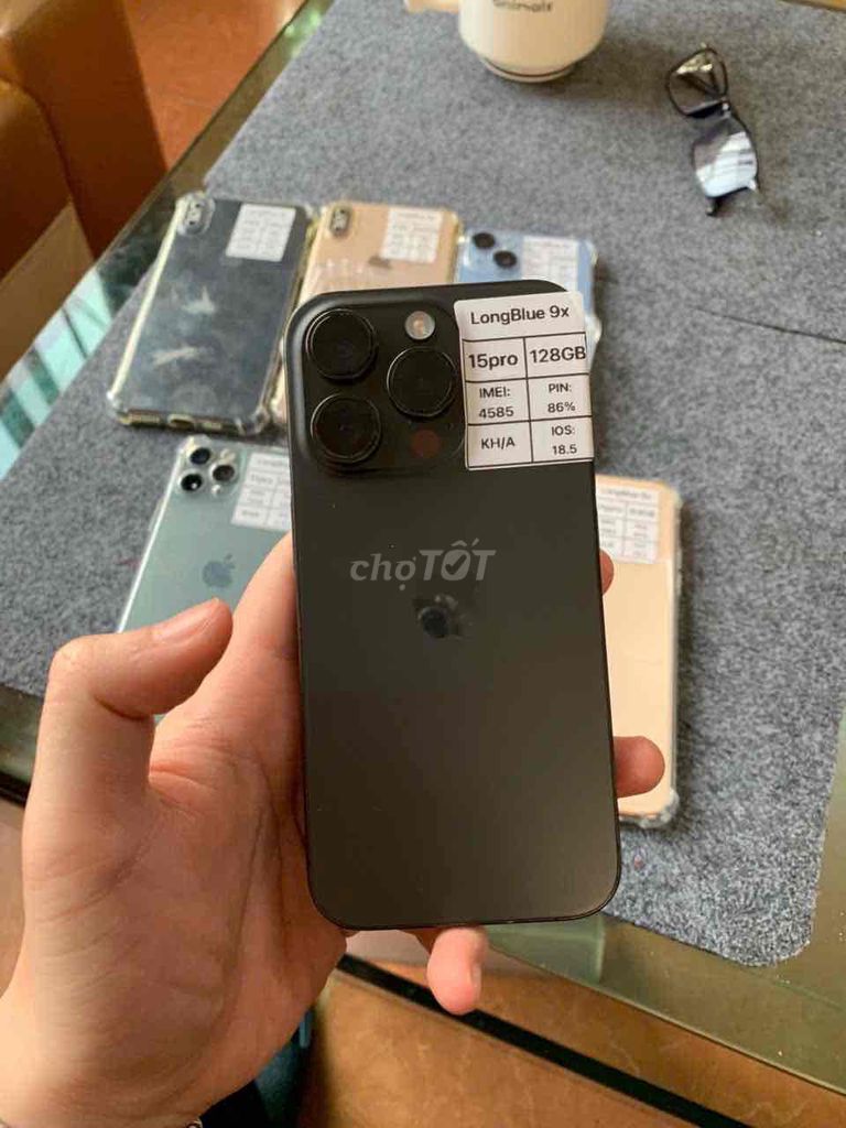 iPhone 15 Pro 128GB Đen - Bản Quốc Tế. Mua bán Điện thoại tại Quận Cầu Giấy Hà Nội được đăng bởi Long blue 9x hình 1