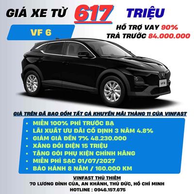 VinFast VF6 Eco - Hổ trợ vay 90% 82 triệu nhận xe. Mua bán Ô tô tại Thành phố Thủ Đức Tp Hồ Chí Minh được đăng bởi Võ Long Vinfast Thủ Thiêm SG
