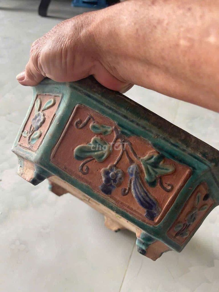 Chậu cây cảnh Gốm sứ nhiều màu 41x27cm. Mua bán Cây cảnh, đồ trang trí tại Huyện Cần Giuộc Long An được đăng bởi Tiến Phan hình 1