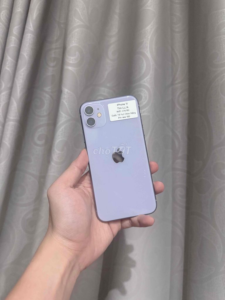 Apple iPhone 11 64GB Tím. Mua bán Điện thoại tại Quận Thanh Khê Đà Nẵng được đăng bởi Tiến Cường hình 1