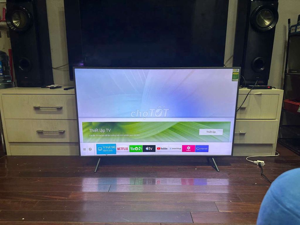 Smart Tivi Samsung Qled 55 inch 4K remote nói. Mua bán Tivi, Âm thanh tại Quận 7 Tp Hồ Chí Minh được đăng bởi Hoàng Long Tivi  hình 1