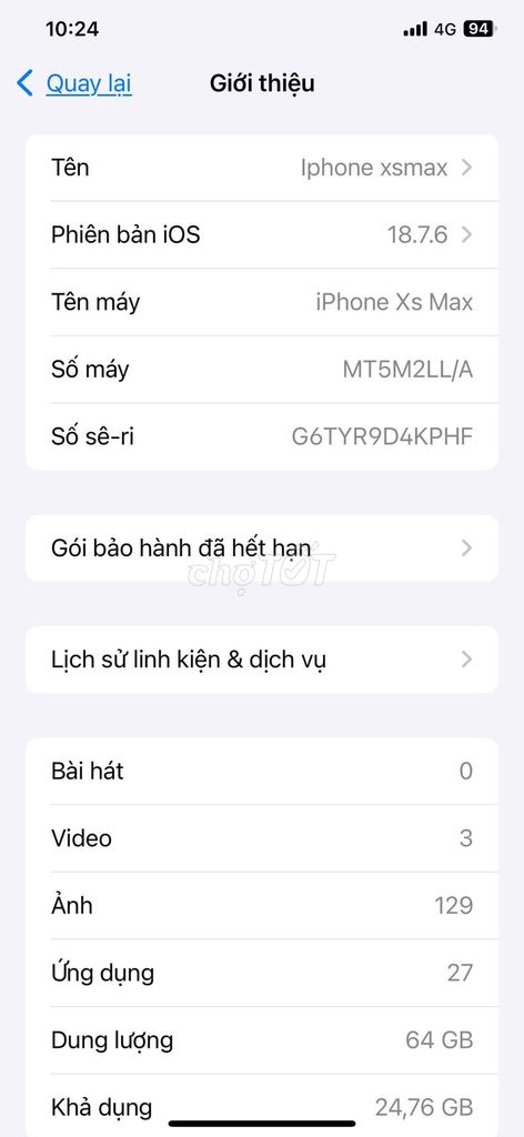 Apple iPhone Xs Max 64GB. Mua bán Điện thoại tại Huyện Tiền Hải Thái Bình được đăng bởi PHẠM NGỌC SƠN hình 1