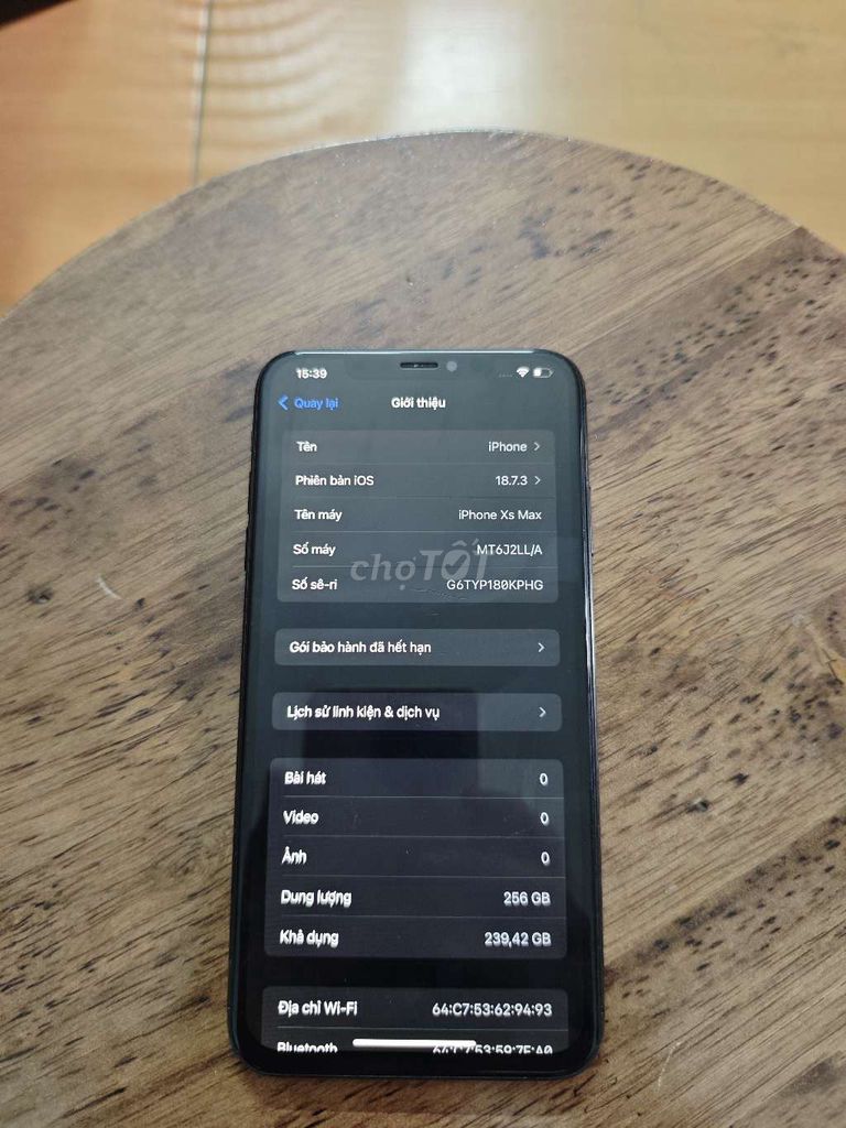 iPhone Xs Max 256GB Đen Quốc tế. Mua bán Điện thoại tại Quận Tân Bình Tp Hồ Chí Minh được đăng bởi Đức Uôn hình 1